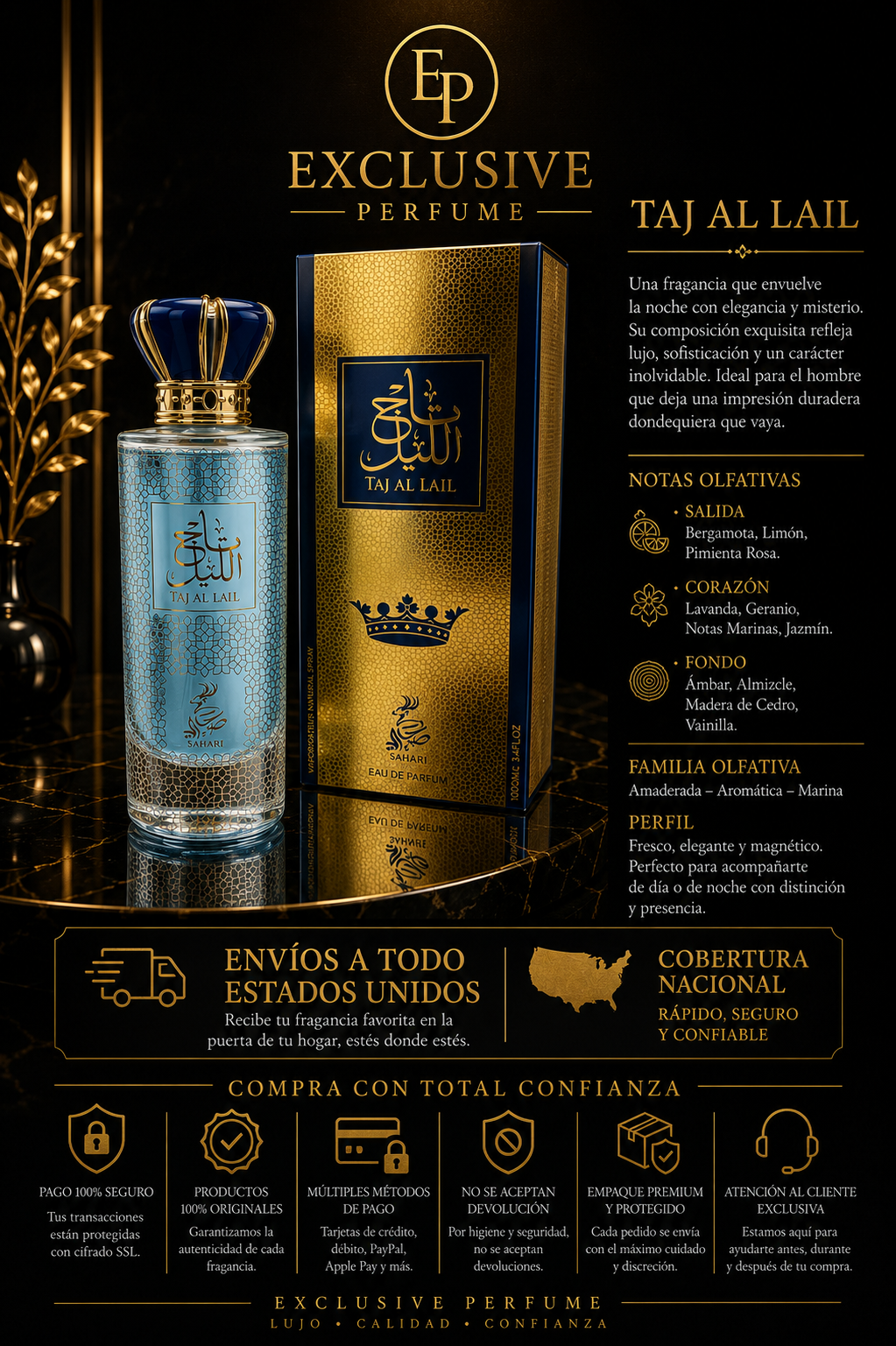 Sahari Taj al Lail Body Lotion 100ml
