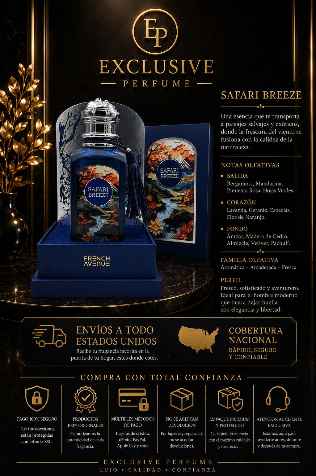 French Avenue Safari Breeze EDP 100ml